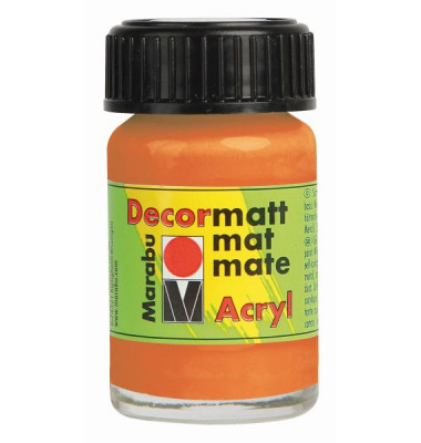 Acrylfarbe Decormatt 14010 039 013, orange, 15ml Acrylfarbe Decormatt 14010 039 013, orange, 15ml