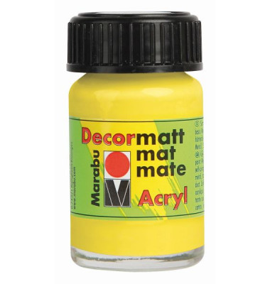 Acrylfarbe Decormatt 14010 039 020, zitron, 15ml Acrylfarbe Decormatt 14010 039 020, zitron, 15ml