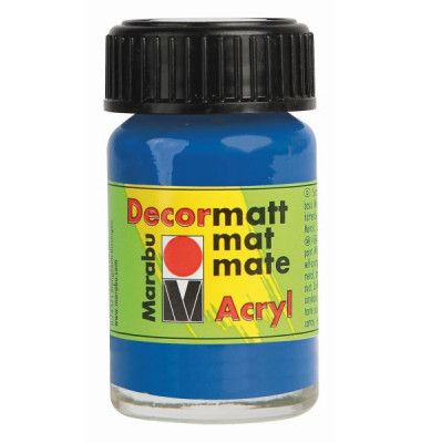 Acrylfarbe Decormatt 14010 039 052, mittelblau, 15ml Acrylfarbe Decormatt 14010 039 052, mittelblau, 15ml