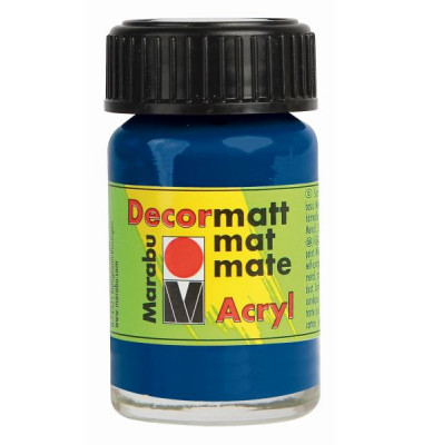 Acrylfarbe Decormatt 14010 039 053, dunkelblau, 15ml Acrylfarbe Decormatt 14010 039 053, dunkelblau, 15ml