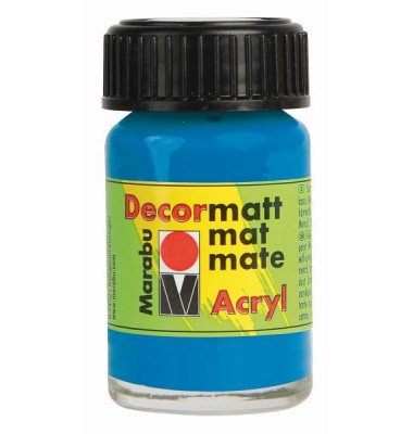 Acrylfarbe Decormatt 14010 039 095, Azurblau, 15ml Acrylfarbe Decormatt 14010 039 095, Azurblau, 15ml