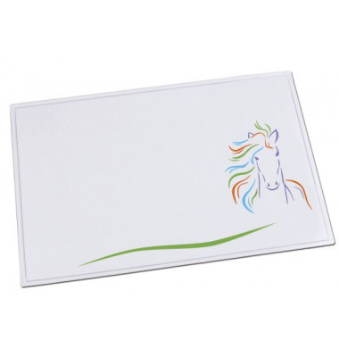 Schreibunterlage Durella, 53x40cm, Pferd bunt
