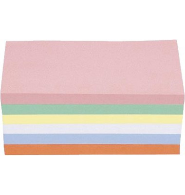Moderationskarten Rechteck sortiert 20x10cm