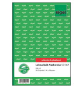 Lohnarbeits-Nachweis SD067 A5 hoch selbstdurchschreibend 3x40 Blatt