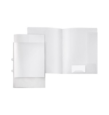 Angebotsmappe PP m.Tasche transp. A4 abheftb. Angebotsmappe PP m.Tasche transp. A4 abheftb.
