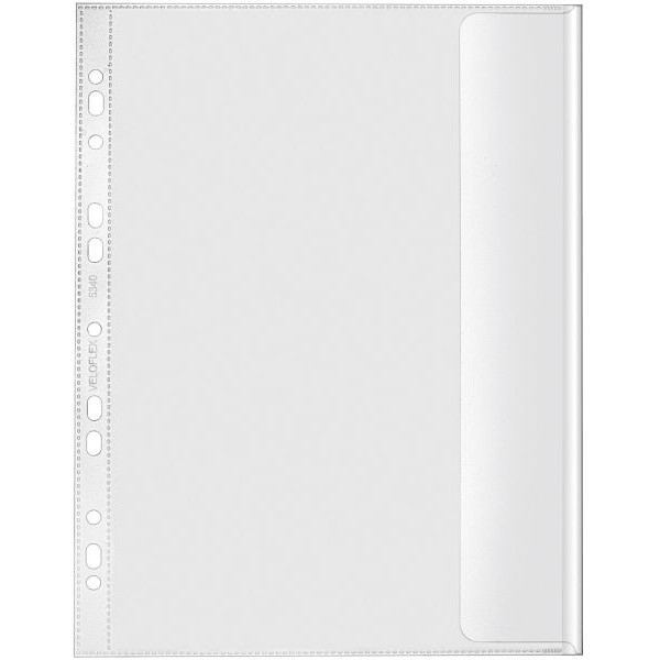 4000225534003 - Prospekthüllen 5340 000 dokumentenecht mit Verschlussklappe A4 transluzent genarbt rechts offen 013mm 4000225534003 Velofle 10 Stück