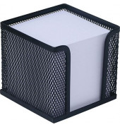 Zettelbox 65701, Office, 10x10x10cm, schwarz, Metall, inkl.: 900 Notizzettel