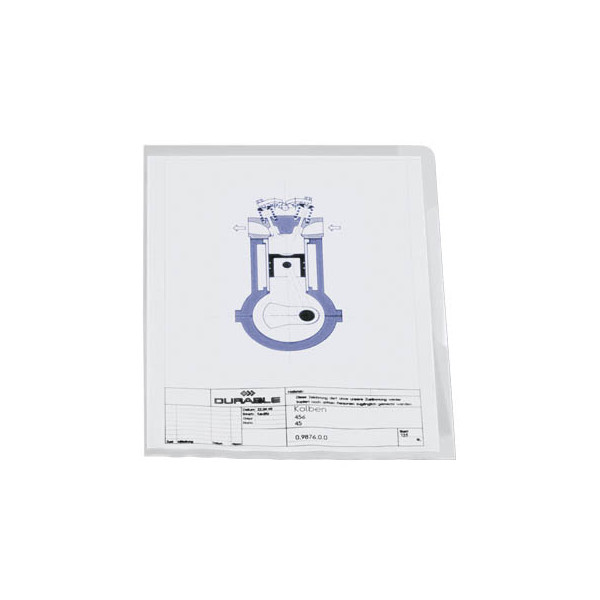 4005546230603 - Sichthüllen Standard 233719 A4 transluzent genarbt oben & rechts offen 120µm 4005546230603 100 Stück