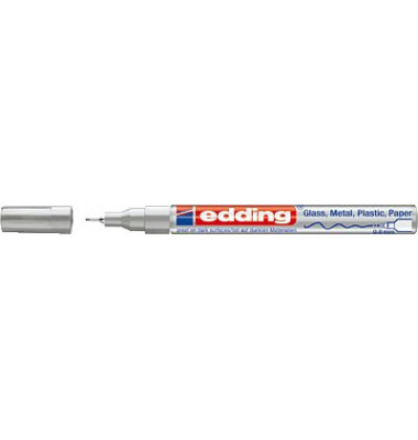 Lackmarker 780, 780-9-054, Stift, silber, 0,8mm Rundspitze