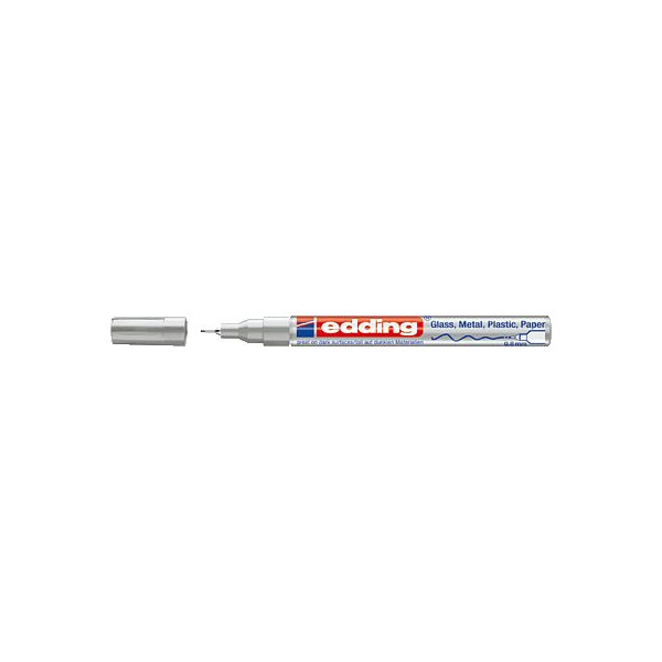 4004764953738 - Lackmarker 780 780-9-054 Stift silber 08mm Rundspitze 4004764953738 Edding