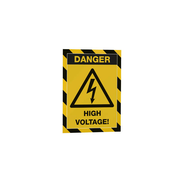 4005546406572 - DURABLE DURAFRAME® MAGNETIC SECURITY A4 Info-Rahmen Informationsrahmen für Sicherheitskennzeichnungen auf metallischen Oberflächen 1 Beutel = 5 Stück gelb schwarz