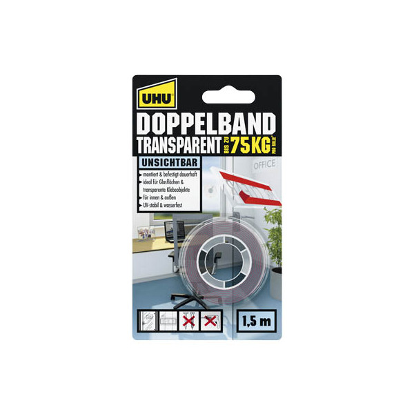 4026700453751 - doppelseitiges Klebeband Doppelband transparent 19 mm x 15 m transparent 4026700453751 - doppelseitiges Klebeband Doppelband transparent 19 mm x 15 m transparent