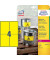 Typenschild Etiketten L6127-20 gelb 99,1 x 39mm Folie stapazierfähig wetterfest