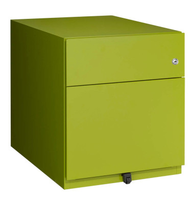 Rollcontainer Note NWA59M7SF604 Metall grün, 1 normale Schublade, mit extra Hängeregisterauszug, abschließbar