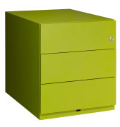 Rollcontainer NWA59M7SSS604 Note, gr&uuml;n, 3 Schubladen, Metall, abschlie&szlig;bar