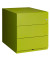 Rollcontainer Note NWA59M7SSS604 Metall grün, 3 normale Schubladen, abschließbar