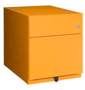 Rollcontainer Note NWA59M7SF641 Metall gelb, 1 normale Schublade, mit extra Hängeregisterauszug, abschließbar