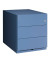 Rollcontainer NWA59M7SSS605 Note, blau, 3 Schubladen, Metall, abschlie&szlig;bar