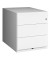 Rollcontainer Note NWA59M7SSS696 Metall weiß, 3 normale Schubladen, abschließbar