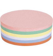 Moderationskarten 112501910, Ø 11x19cm, oval, 120g, farbig sortiert 