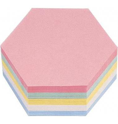 Moderationskarten 112502310, 20x9,5cm, Wabe, 120g, farbig sortiert 