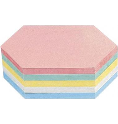 Moderationskarten 112502210, 20x9,5cm, Rhombus, 120g, farbig sortiert 