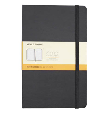 Notizbuch 701122, Classic Collection fester Einband, schwarz, A5, liniert, 70g, 120 Blatt / 240 Seiten
