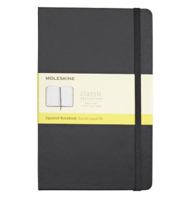 Notizbuch 701139, Classic Collection fester Einband, schwarz, A5, kariert, 70g, 120 Blatt / 240 Seiten