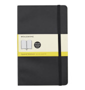 Notizbuch 707186, Classic Collection flexibler Einband, schwarz,  A5, kariert, 70g, 96 Blatt / 192 Seiten