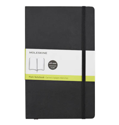 Notizbuch 707209, Classic Collection flexibler Einband, schwarz, A5, blanko, 70g, 96 Blatt / 192 Seiten