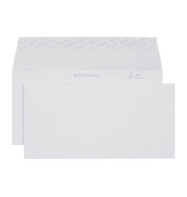 Briefumschlag Prestige 42786, Din Lang+ (C6/5), ohne Fenster, haftklebend, 120g, weiß