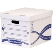 Archivcontainer Basic Standard 4460801, A4+, wei&szlig;/blau, Recyclingkarton