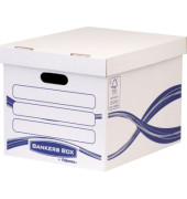 Archivbox Basic Standard 4460801, weiß/blau, Recyclingkarton