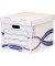 Archivbox Basic Standard 4460801, weiß/blau, Recyclingkarton