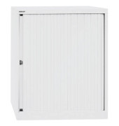 Aktenschrank EuroTambours™ PLUS ET408102SPWW696, Kunststoff/Stahl abschließbar, 2,5 OH, 80 x 103 x 43 cm, weiß