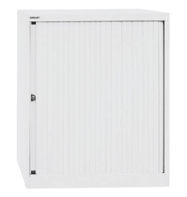 Aktenschrank EuroTambours™ PLUS ET408102SPWW696, Kunststoff/Stahl abschließbar, 2,5 OH, 80 x 103 x 43 cm, weiß