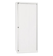 Aktenschrank EuroTambours™ PLUS ET408194SPWW696, Kunststoff/Stahl abschließbar, 5 OH, 80 x 198 x 43 cm, weiß