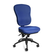 Bürodrehstuhl Wellpoint 30 SY ohne Armlehnen blau