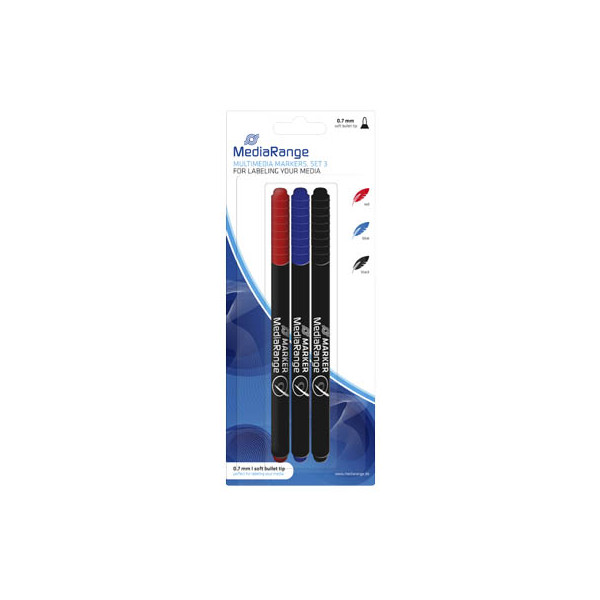 4260057125217 - CD DVD BlueRay-Marker MR701 3er Etui farbig sortiert 07mm Rundspitze 4260057125217 3 Stück 4260057125217 - CD DVD BlueRay-Marker MR701 3er Etui farbig sortiert 07mm Rundspitze 4260057125217 3 Stück