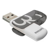 USB-Stick Vivid FM32FD05B, grau/wei&szlig;, USB 2.0, 32 GB