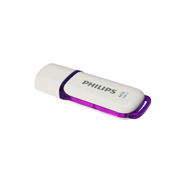 8719274668213 - USB-Stick 64GB 30 usb Drive Snow super fast purple (FM64FD75B 00) - Philips