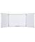 Whiteboard klappbar Trio Earth Maya, TR02030207790, 120/240x90cm, emailliert, Aluminiumrahmen