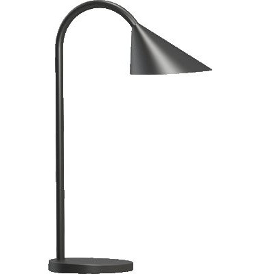 LED-Schreibtischlampe SOL, schwarz, mit Standfuß