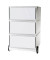 Rollcontainer easyBox EBGHX3.13 Kunststoff weiß, 3 normale Schubladen