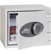 Feuerschutztresor FS1281E Titan II 19 l 30kg signalweiß mit Elektronikschloss Stahl
