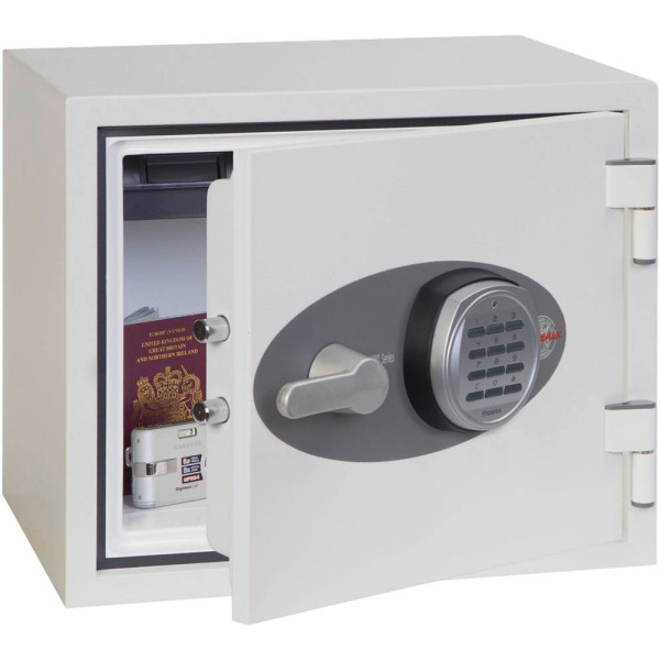 5032548003347 - Feuerschutztresor FS1281E Titan II FS1281E R2 19 l 30kg signalweiß mit Elektronikschloss Stahl 5032548003347 Phoenix Safe
