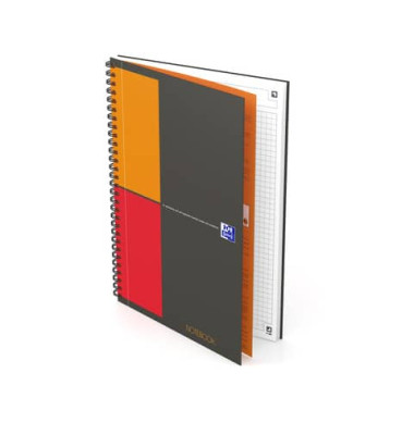 Notizbuch 400 080 784, International Notebook Connect, schwarz, B5, kariert, 90g, 80 Blatt / 160 Seiten