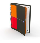 Collegeblock 400080788 Meetingbook Connect, kariert / kariert Rand beidseitig, B5, 80g, orange, 80 Blatt