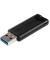 USB-Stick Pinstripe 49316, schwarz, USB 3.0, 16 GB