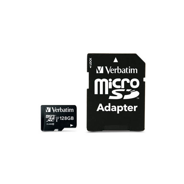 0023942440857 - Speicherkarte Premium 44085 Micro-SDXC mit SD-Adapter Class 10 bis 90 MB s 128 GB 0023942440857 Verbatim